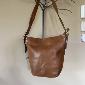 Leather COACH hobo bag